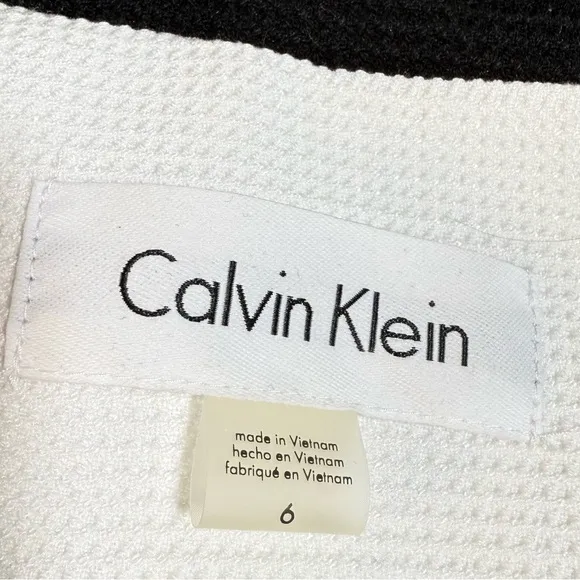 Calvin Klein Elegant White and Black Women's Jacket NWT