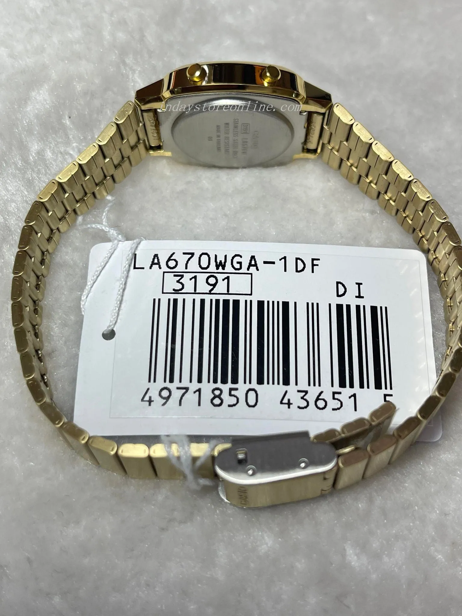 Casio Vintage Women's Watch LA670WGA-1 Best Seller Gold Plated Stainless Steel Self-adjustable Band