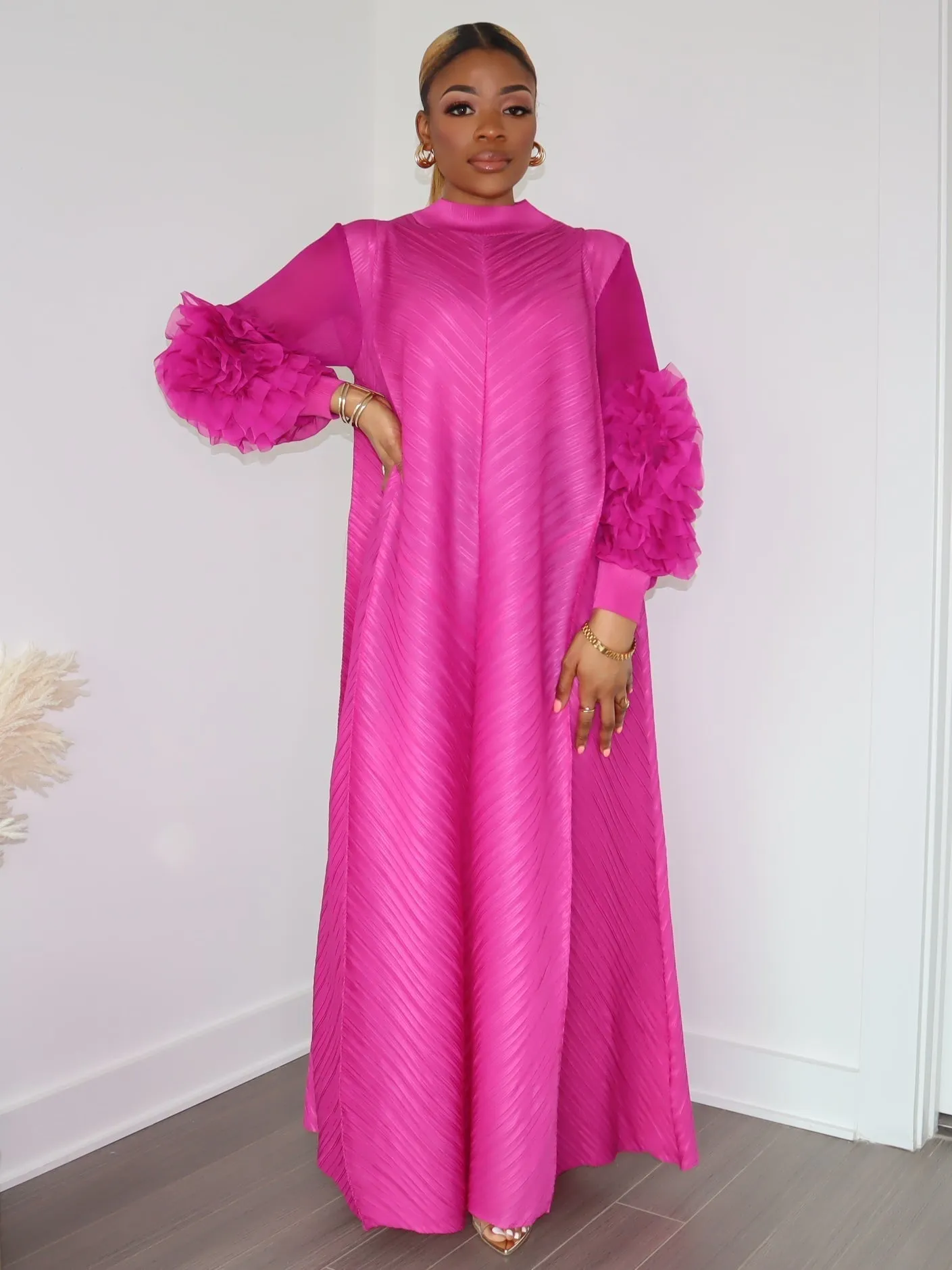Cece Dress (Wine Red)
