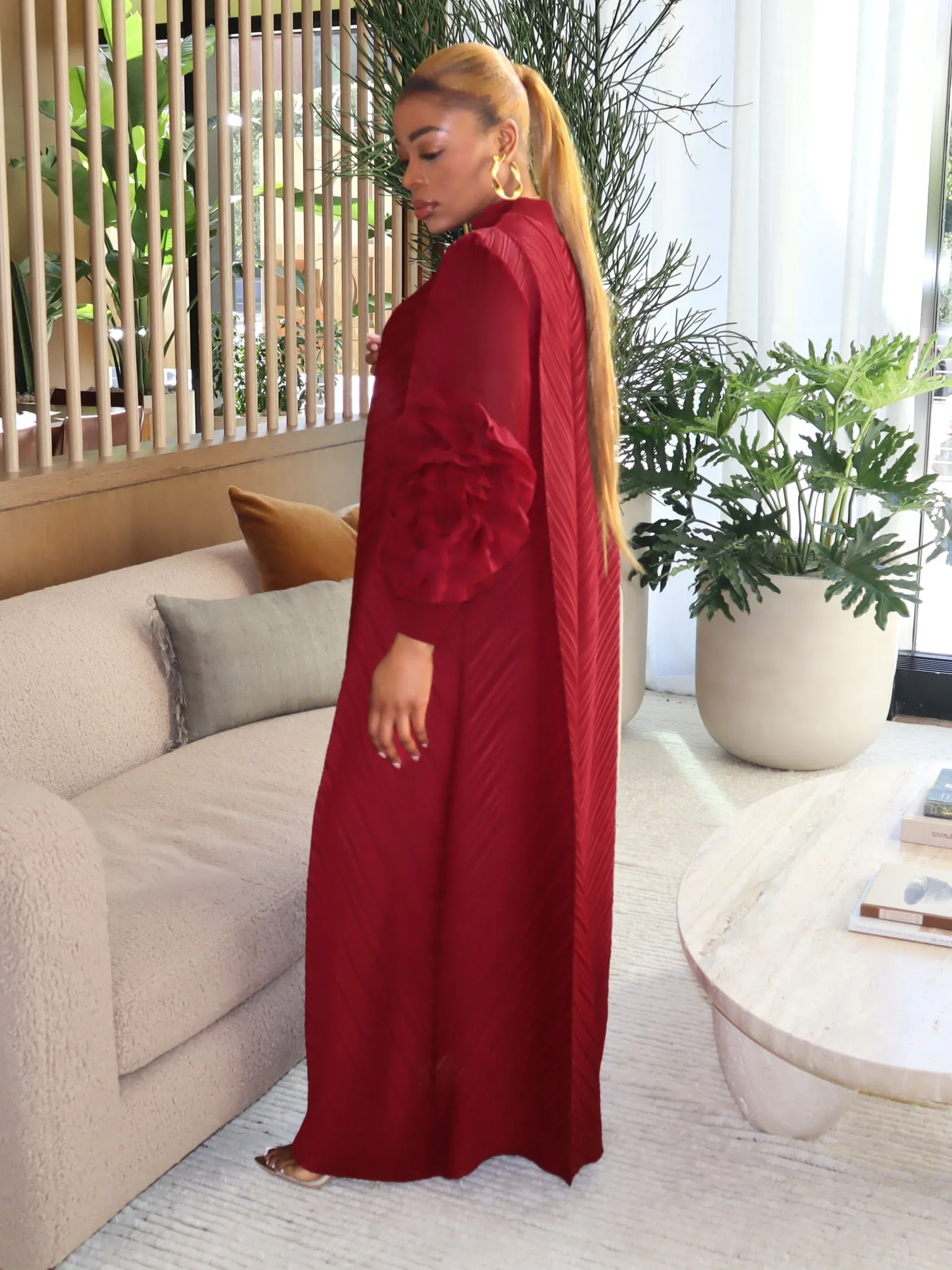 Cece Dress (Wine Red)