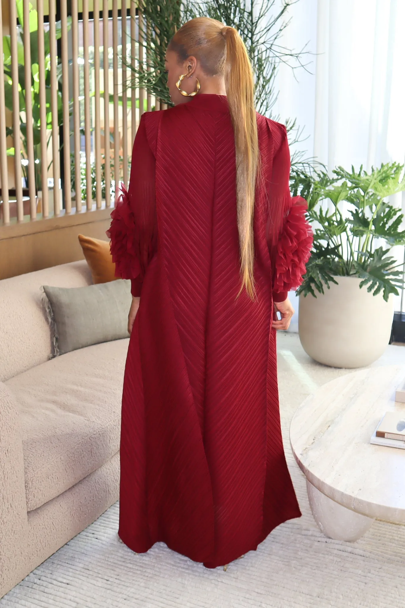 Cece Dress (Wine Red)