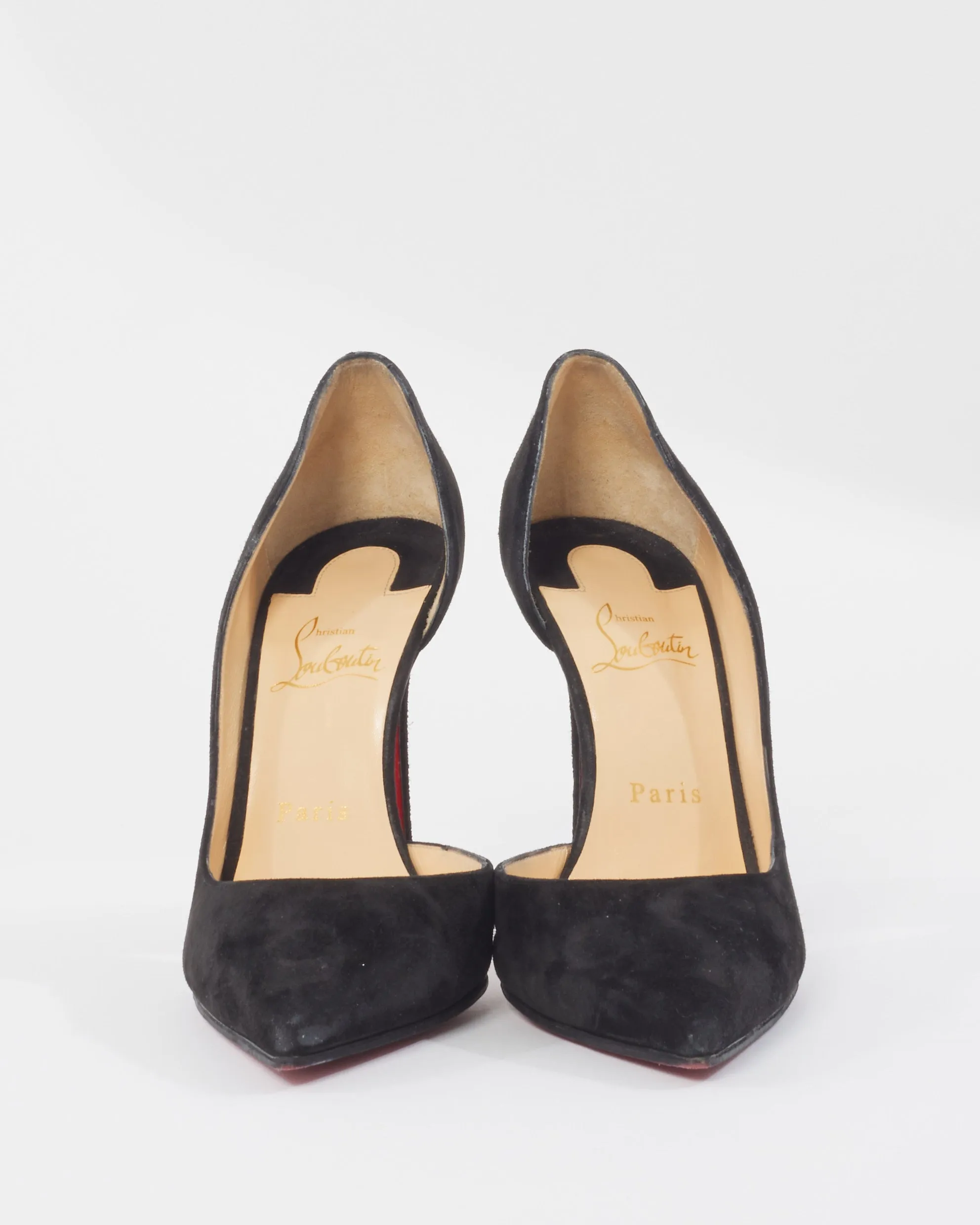 Christian Louboutin Black Suede Iriza Pump - 39