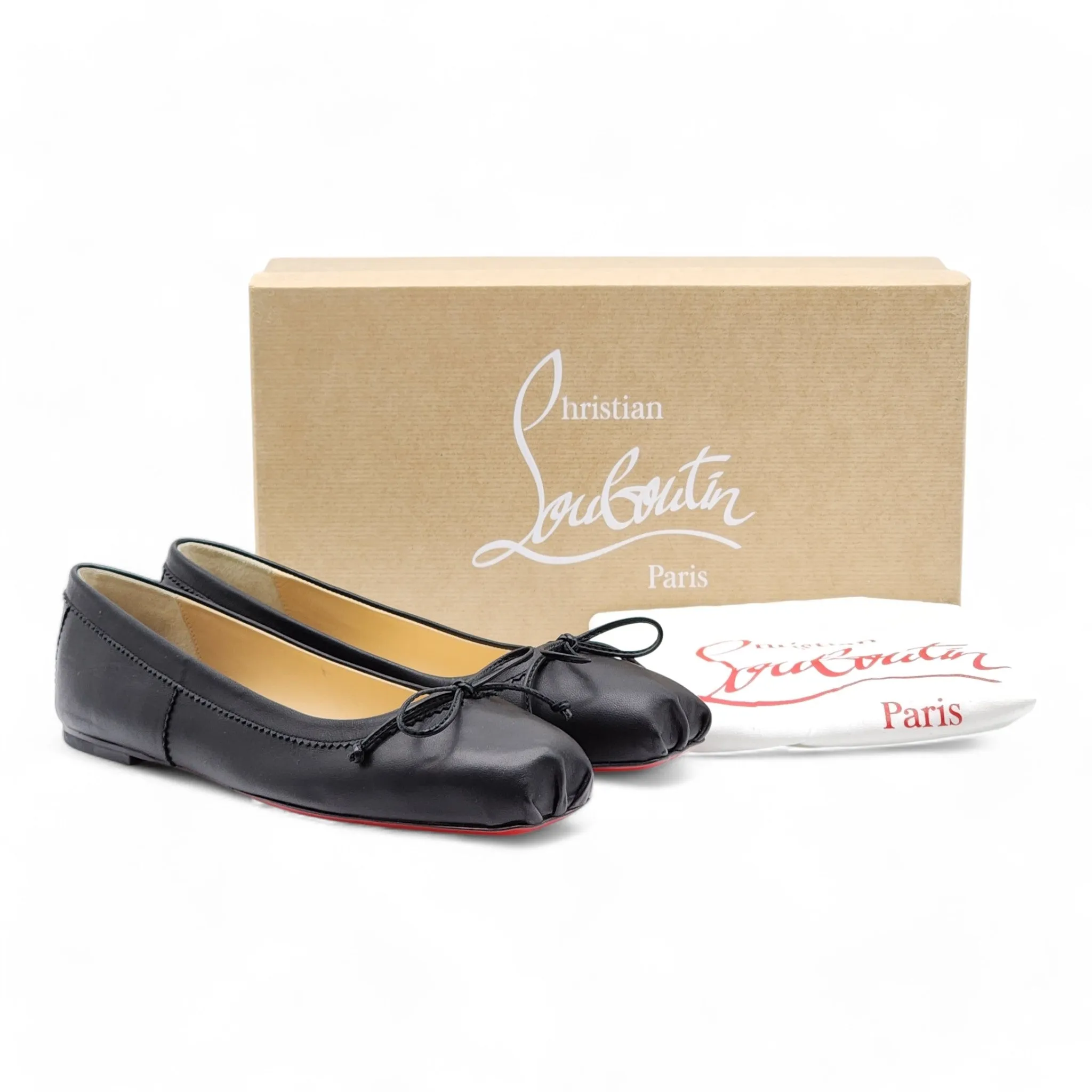 Christian Louboutin Mamadrague Ballet Flats - Leather - Black 35.5