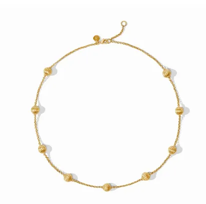 Cirque Delicate Station Necklace - Gold