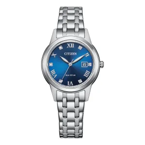 Citizen Blue and Silver Women's Watch FE1240-81L