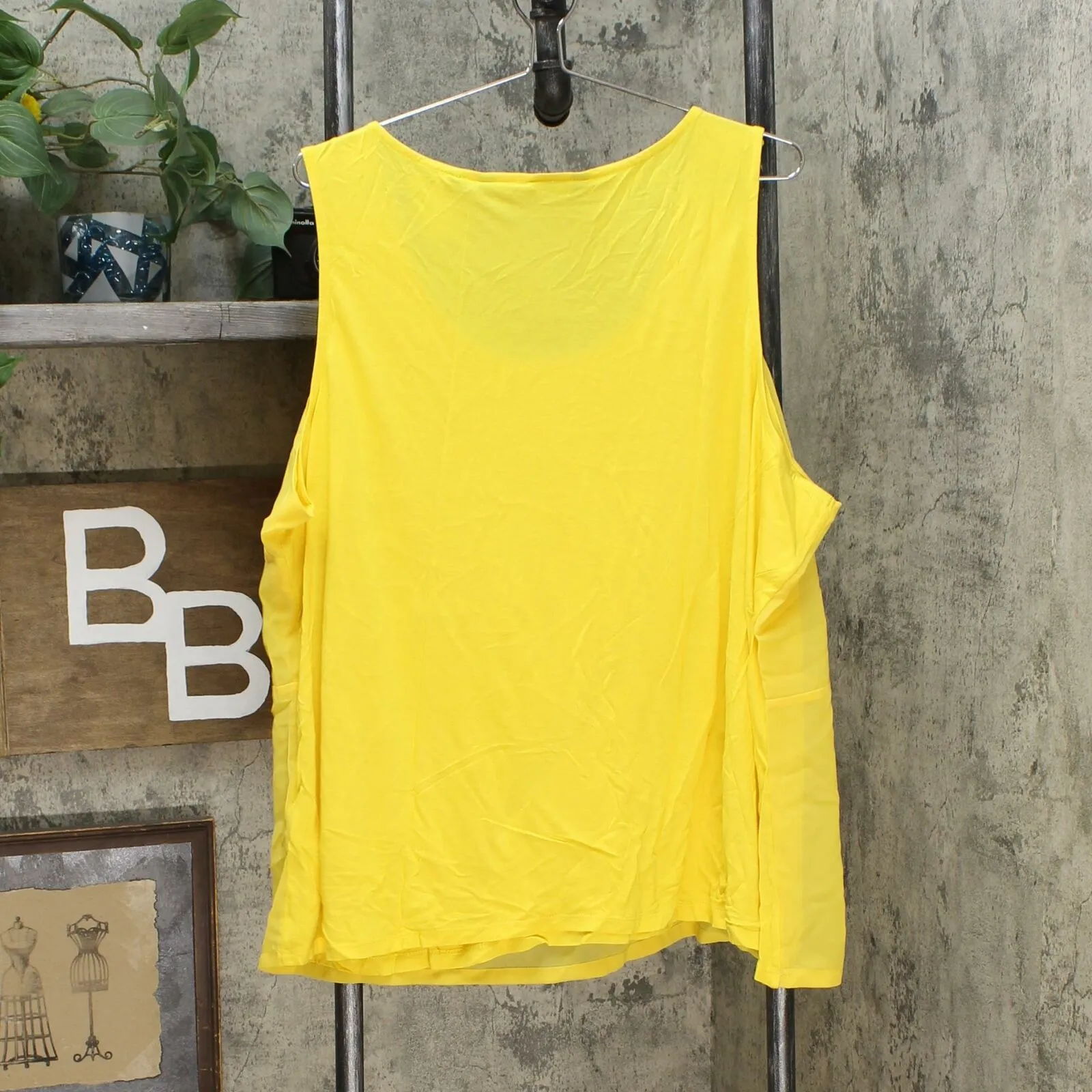 Colleen Lopez Women's Plus Size Mixed Media Tank Top