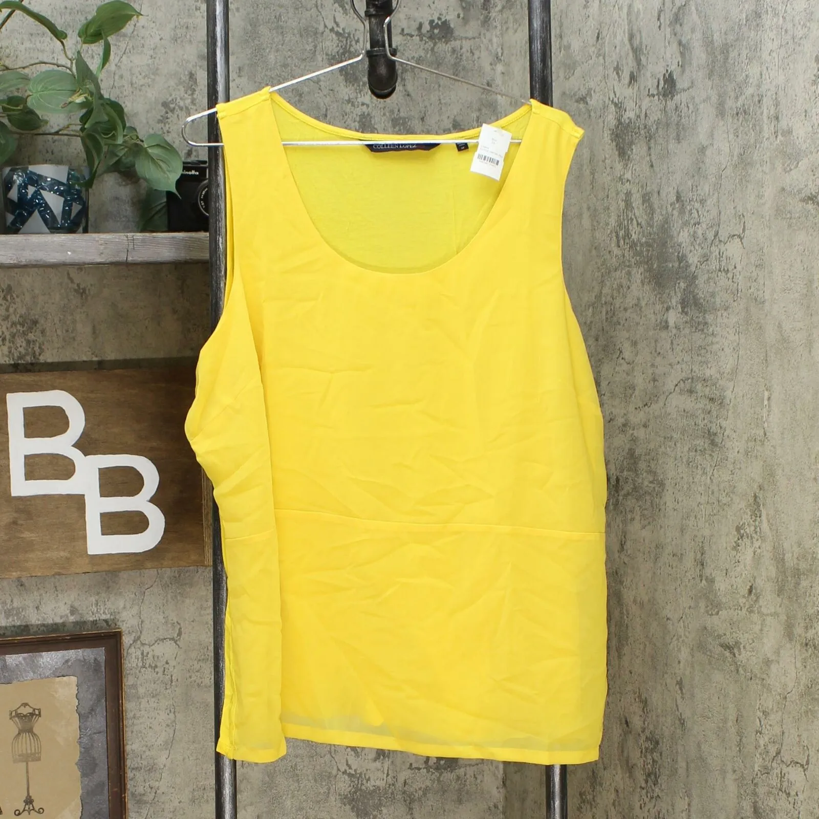 Colleen Lopez Women's Plus Size Mixed Media Tank Top