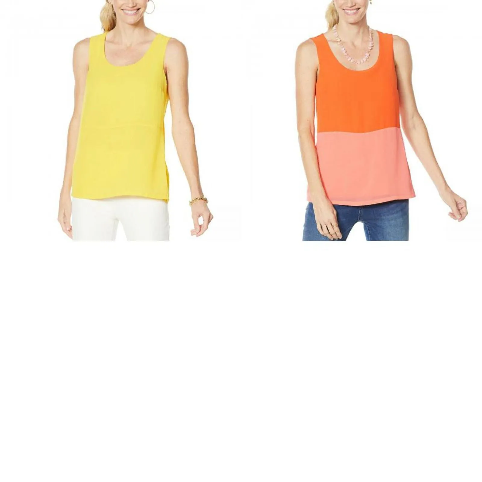 Colleen Lopez Women's Plus Size Mixed Media Tank Top