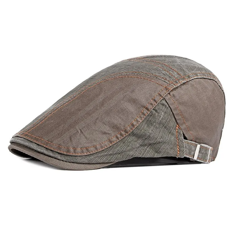Color block retro Flat Cap