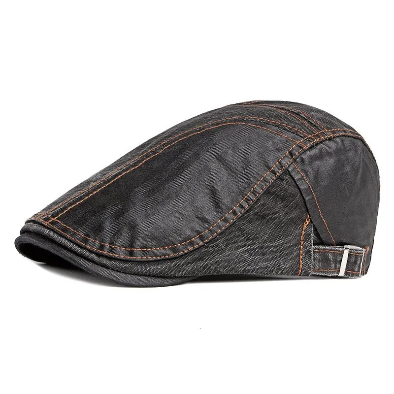 Color block retro Flat Cap