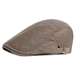 Color block retro Flat Cap