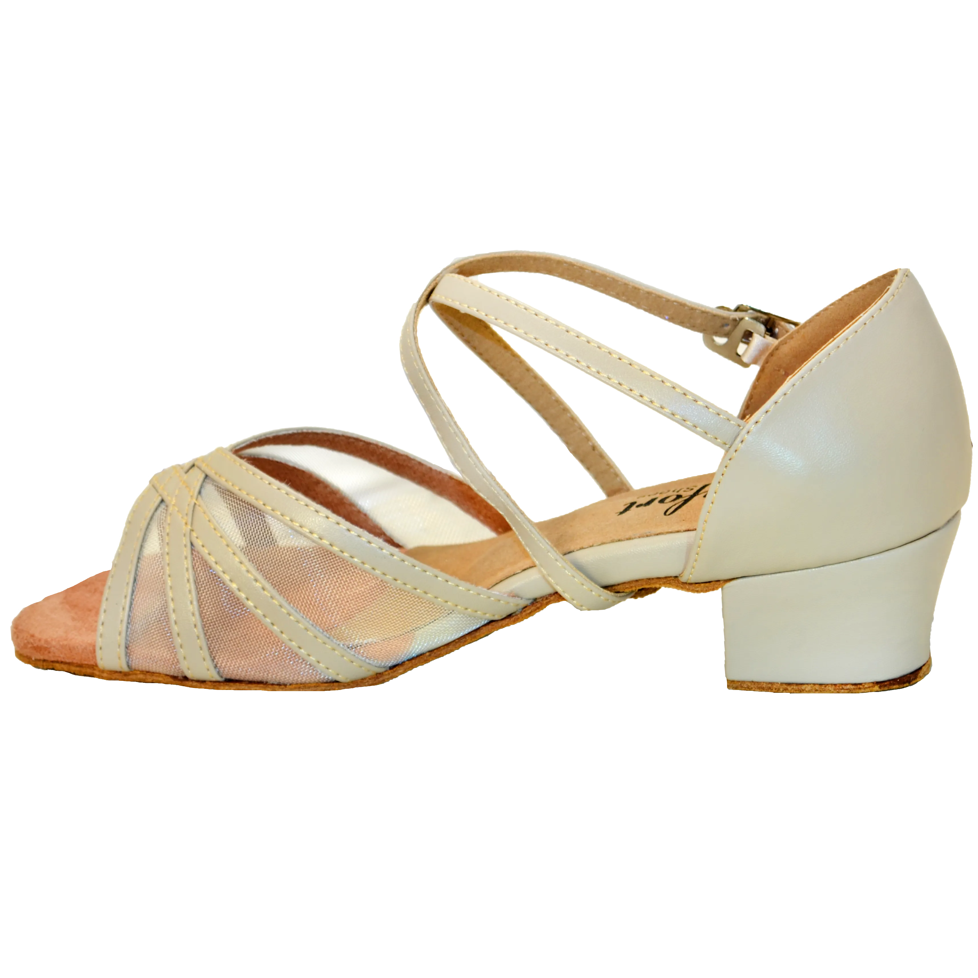 Comfort Strappy Mesh - Tan Leather