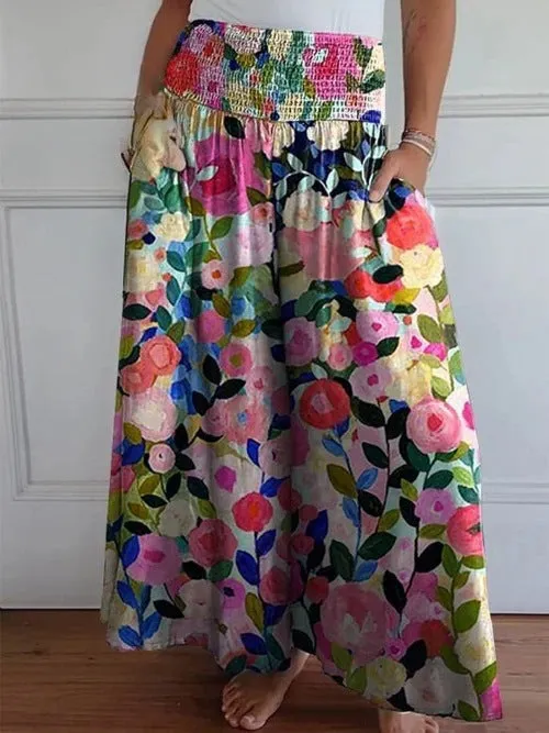 Cotton Wide Leg Pants