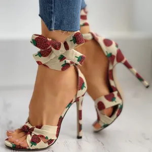 Cross Strap Sexy Stiletto Heel Sandals