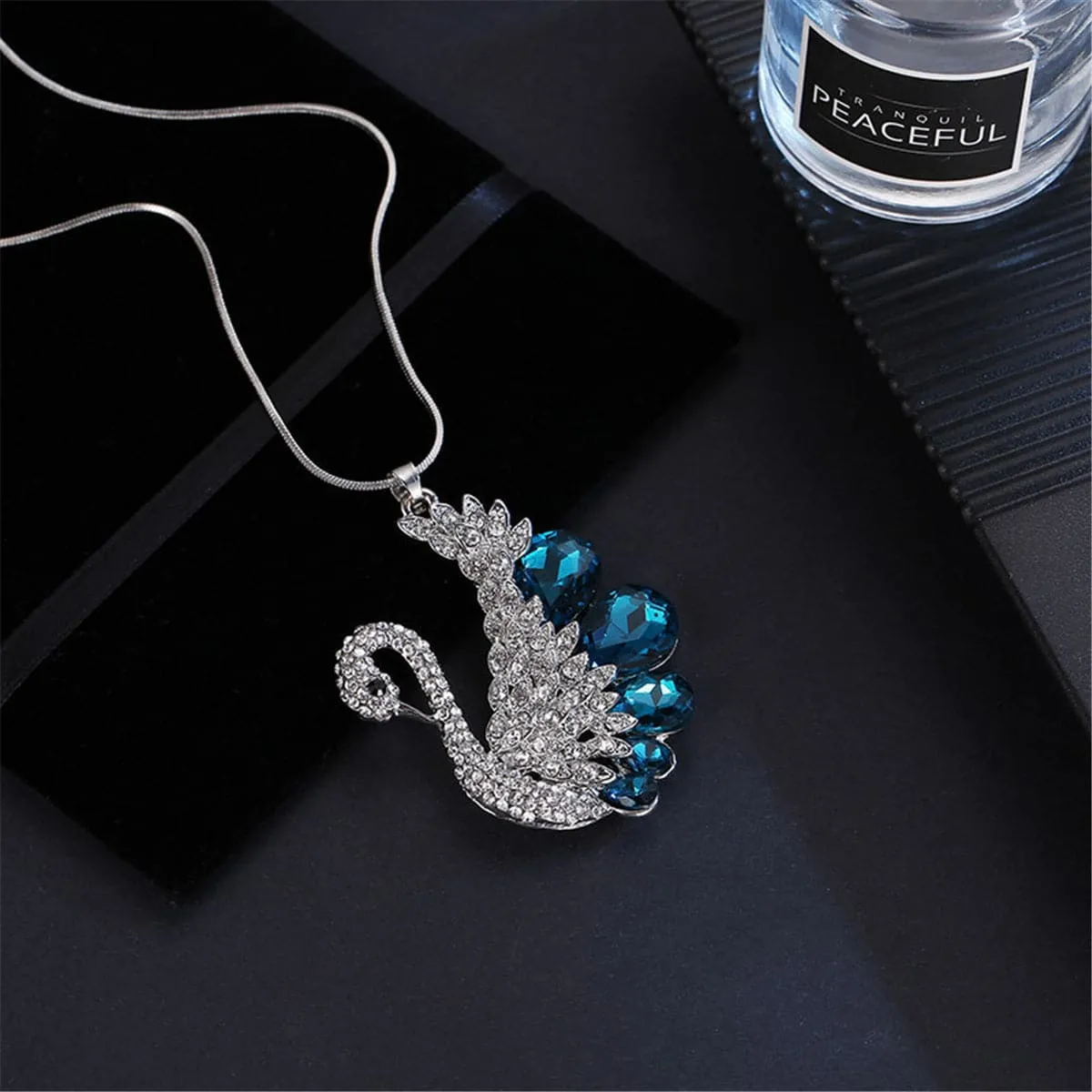 Crystal & Cubic Zirconia Goose Pendant Necklace