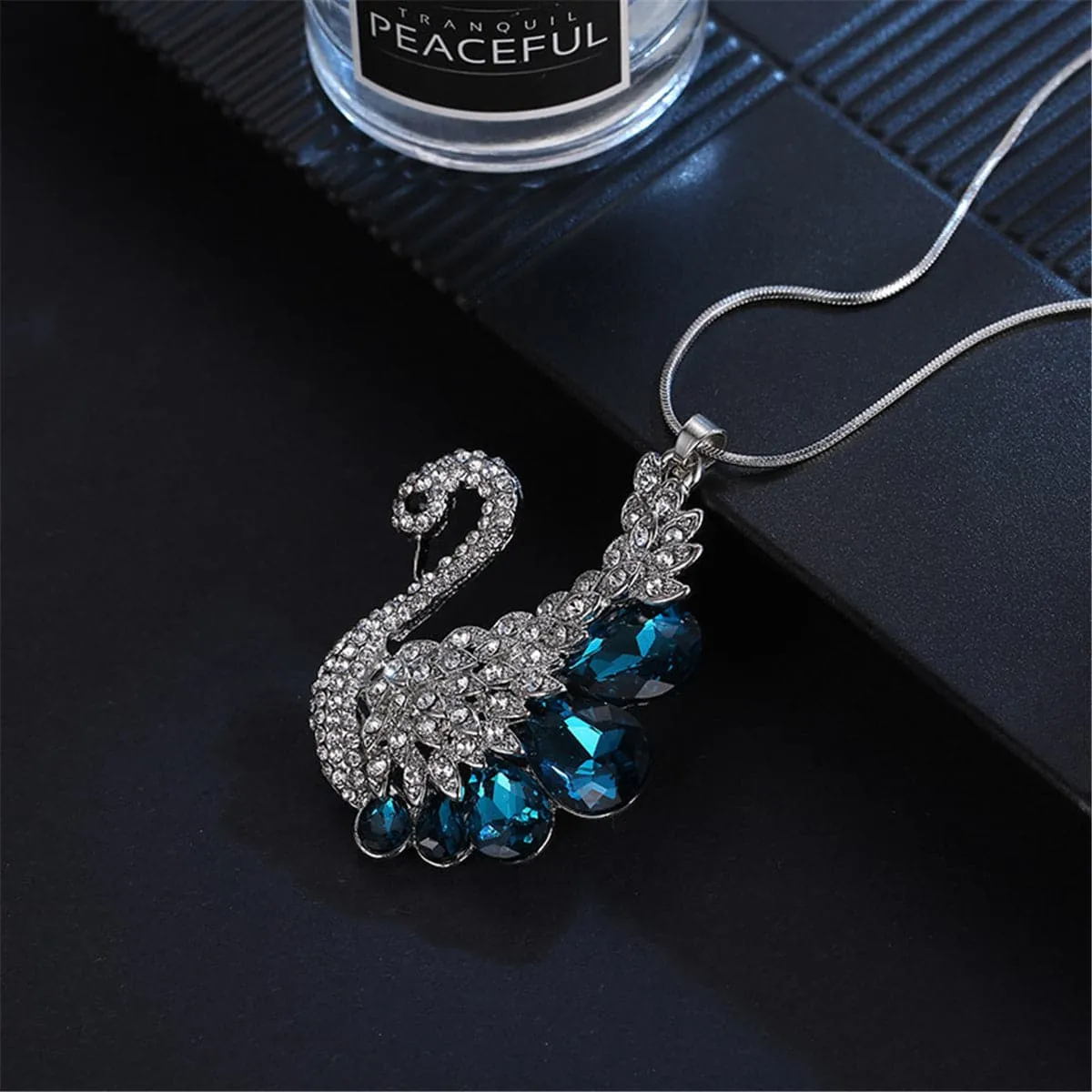 Crystal & Cubic Zirconia Goose Pendant Necklace