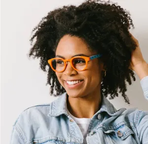 D Peepers - Tartan - orange/plaid