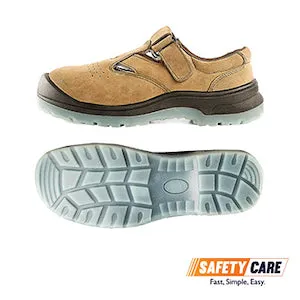 D&D 09818 Low Cut Slip On Tanned Grain Leather Safety Footwear (S1P)