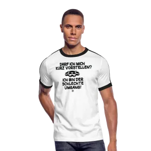 Darf ich mich kurz vorstellen... - Männer Retro-T-Shirt