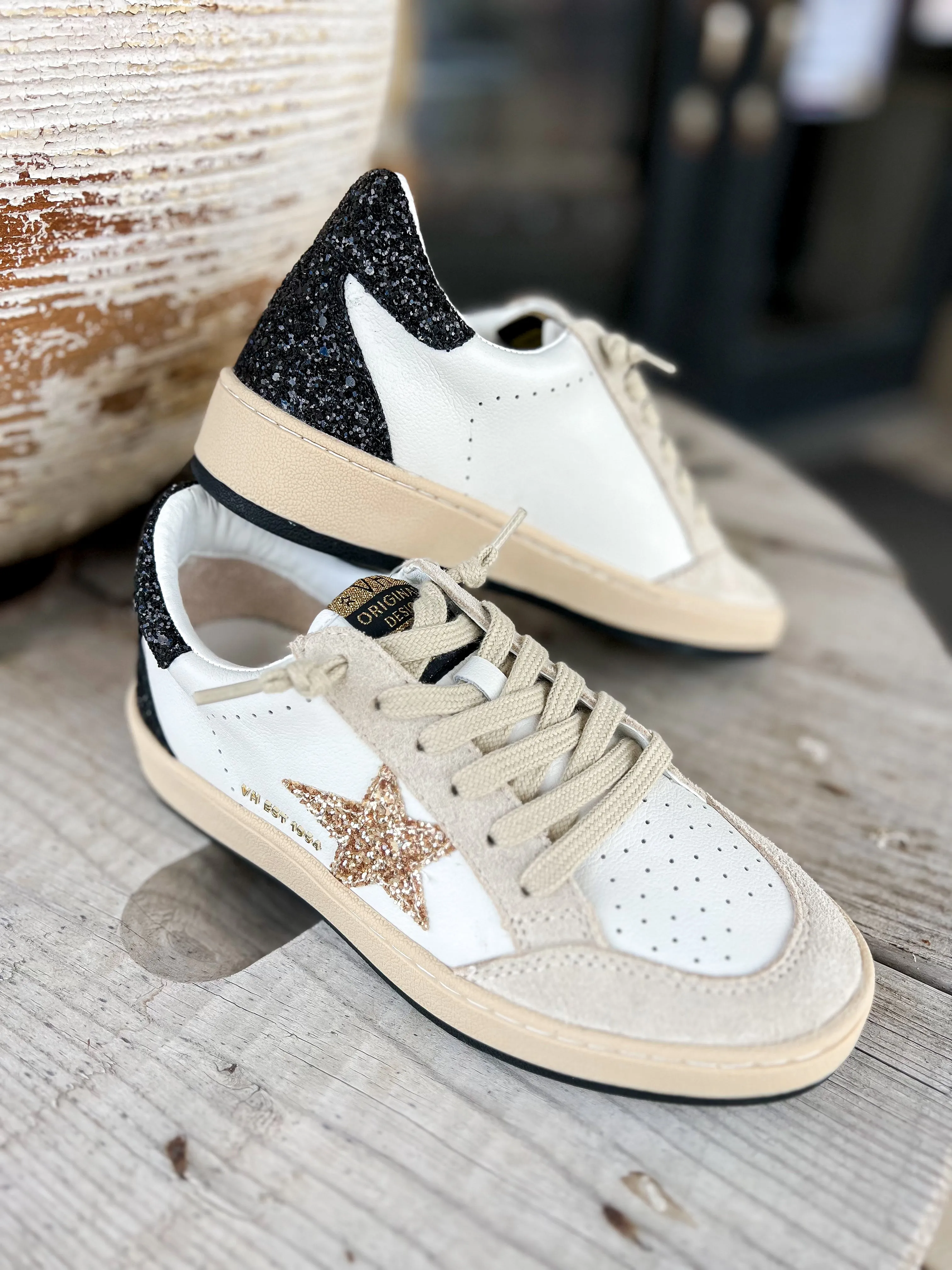 Denisse 34 Blk/Gold Glitter Star