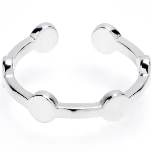 Discs Of Style Adjustable Toe Ring