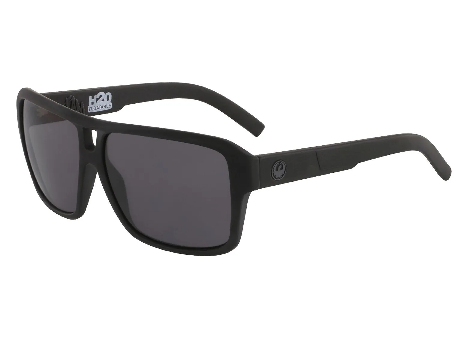 Dragon The Jam LL H20 Sunglasses - Matte Black/LL Smoke Polarized