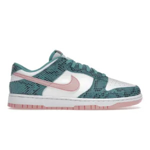 Dunk Low Snakeskin Washed Teal Bleached Coral