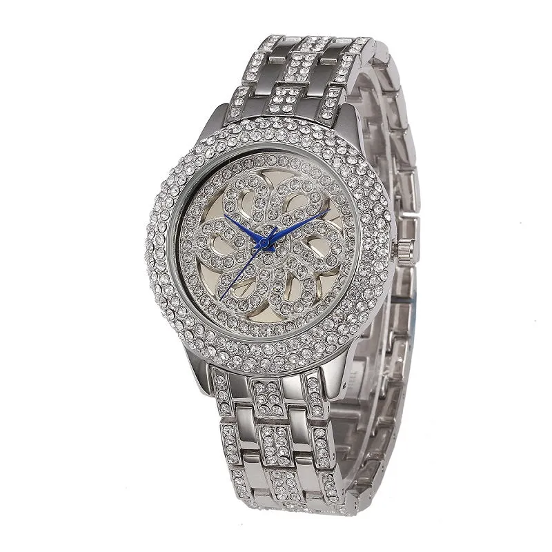 Elegant Flower Pattern Women's Watch