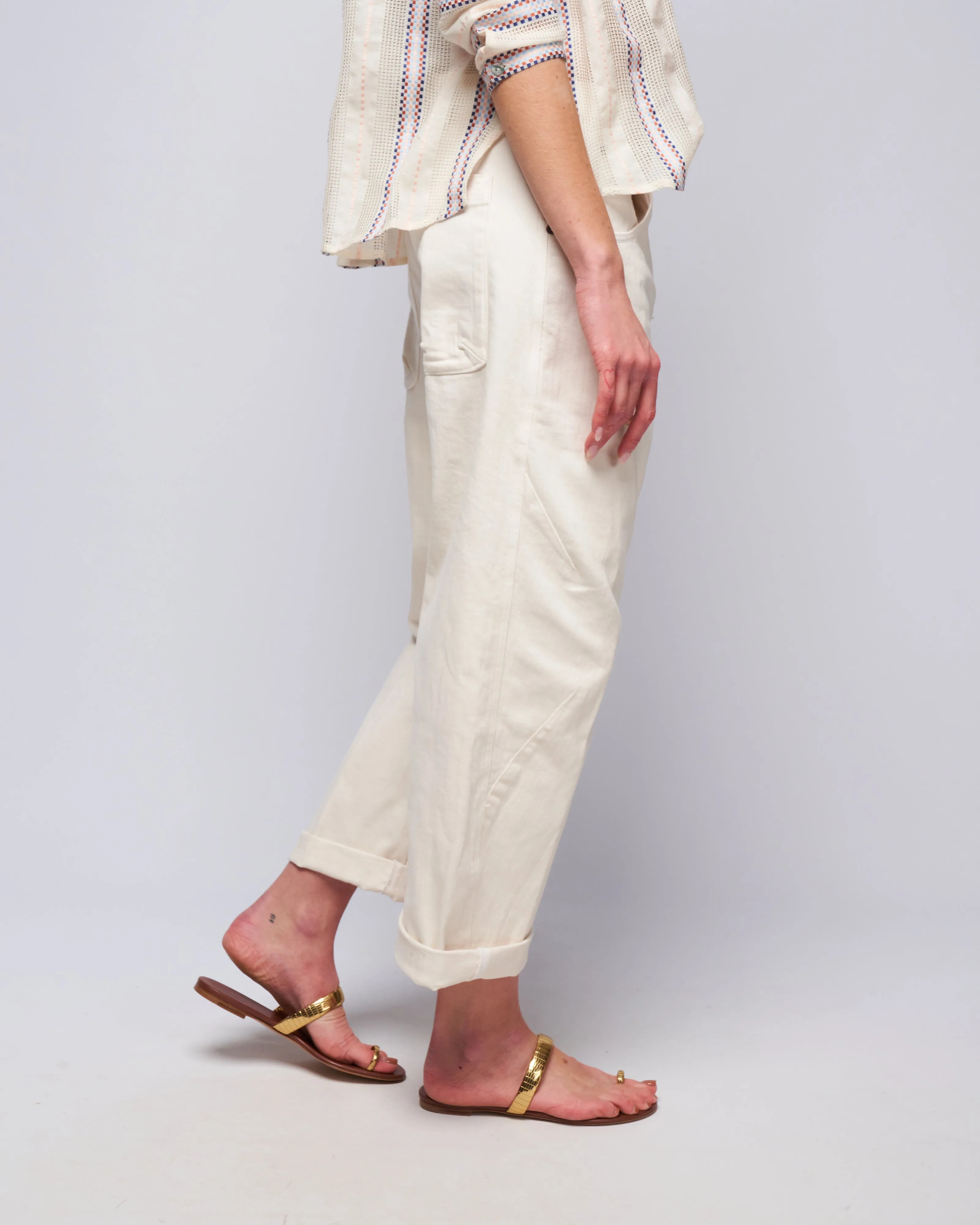 elkin pant - dirty white