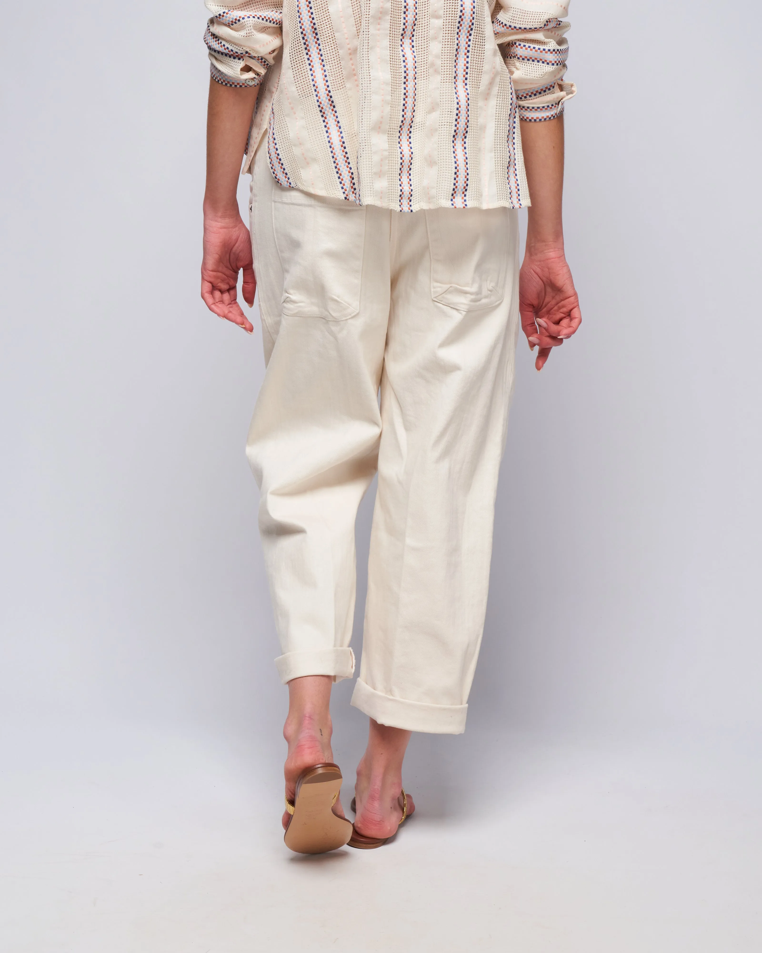 elkin pant - dirty white