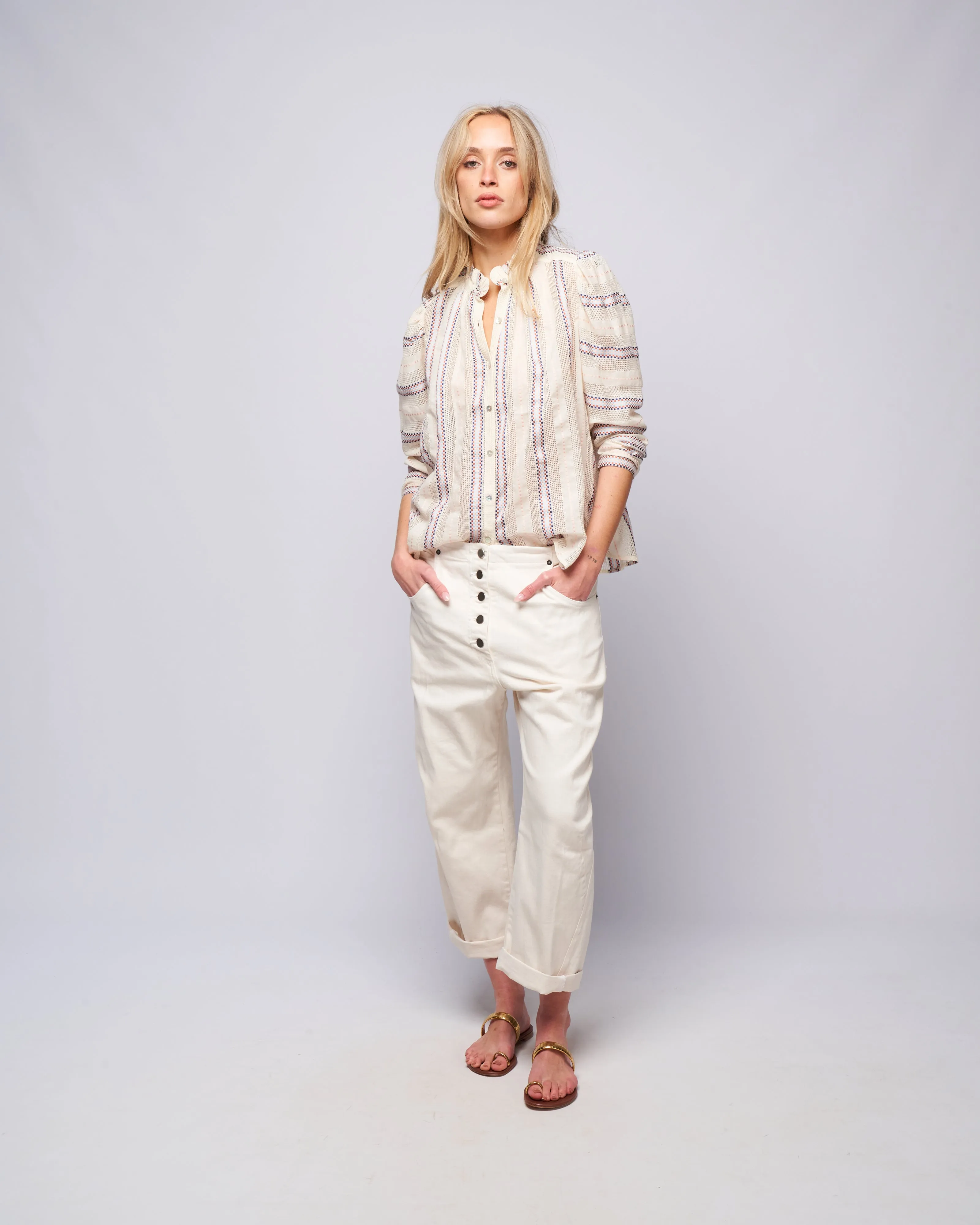 elkin pant - dirty white