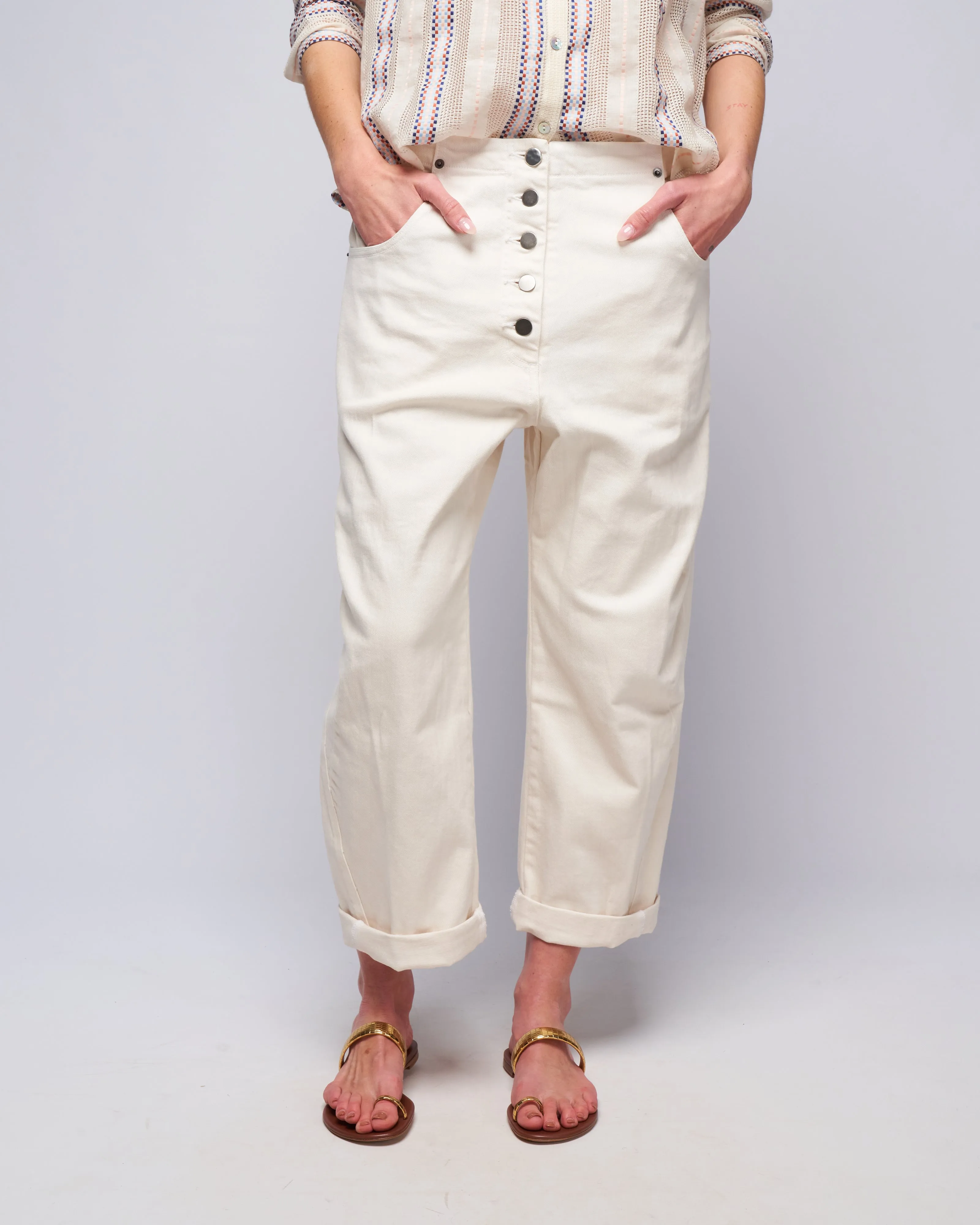 elkin pant - dirty white