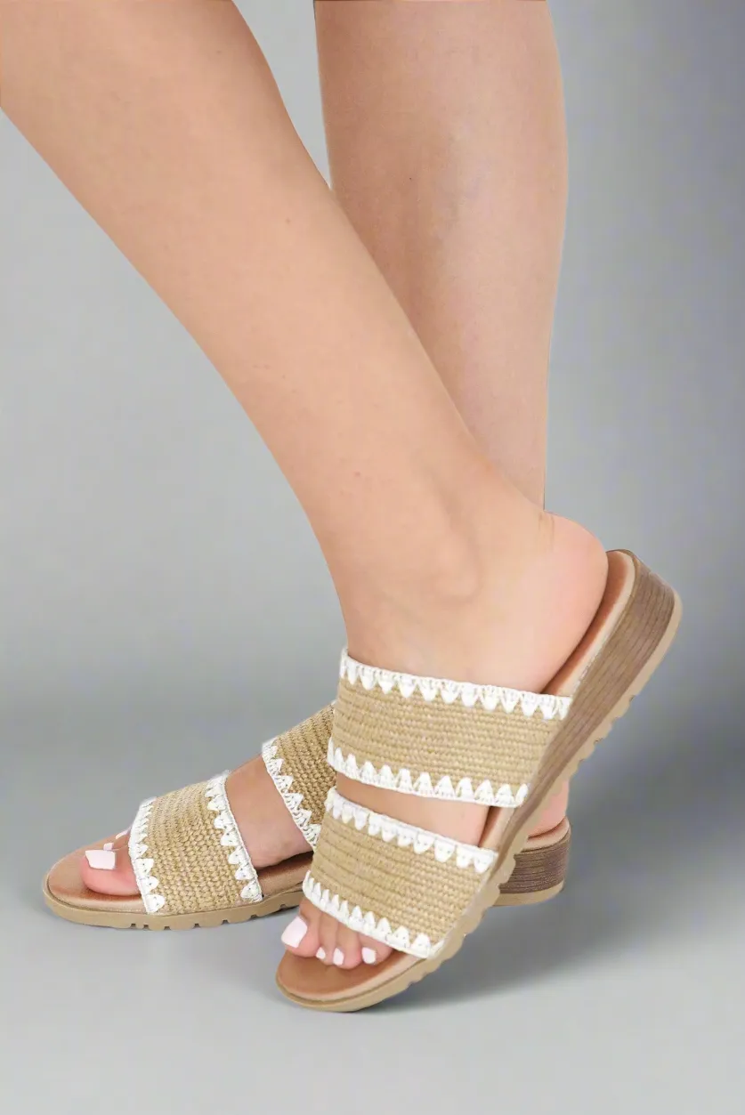 Ellery – Woven Slide Sandals for Women