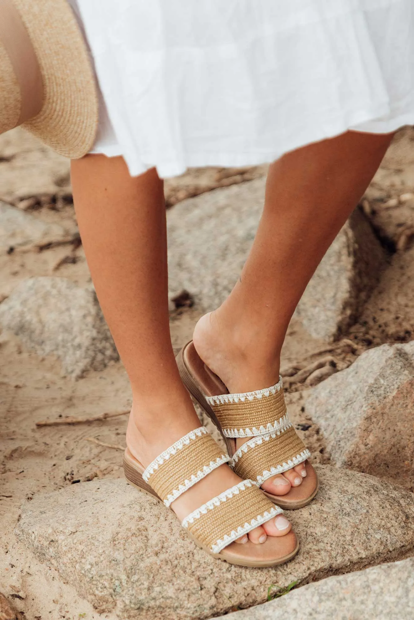 Ellery – Woven Slide Sandals for Women