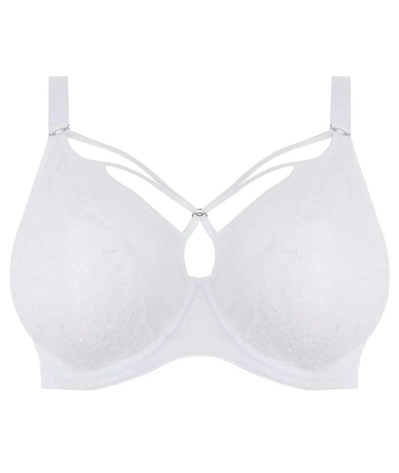 Elomi Brianna Underwire Plunge Bra - White