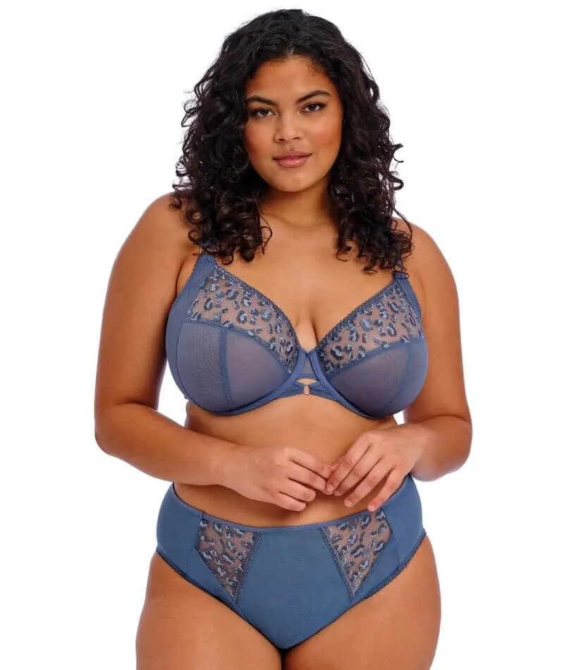 Elomi Namrah Underwired Bandless Plunge Bra - Stonewash