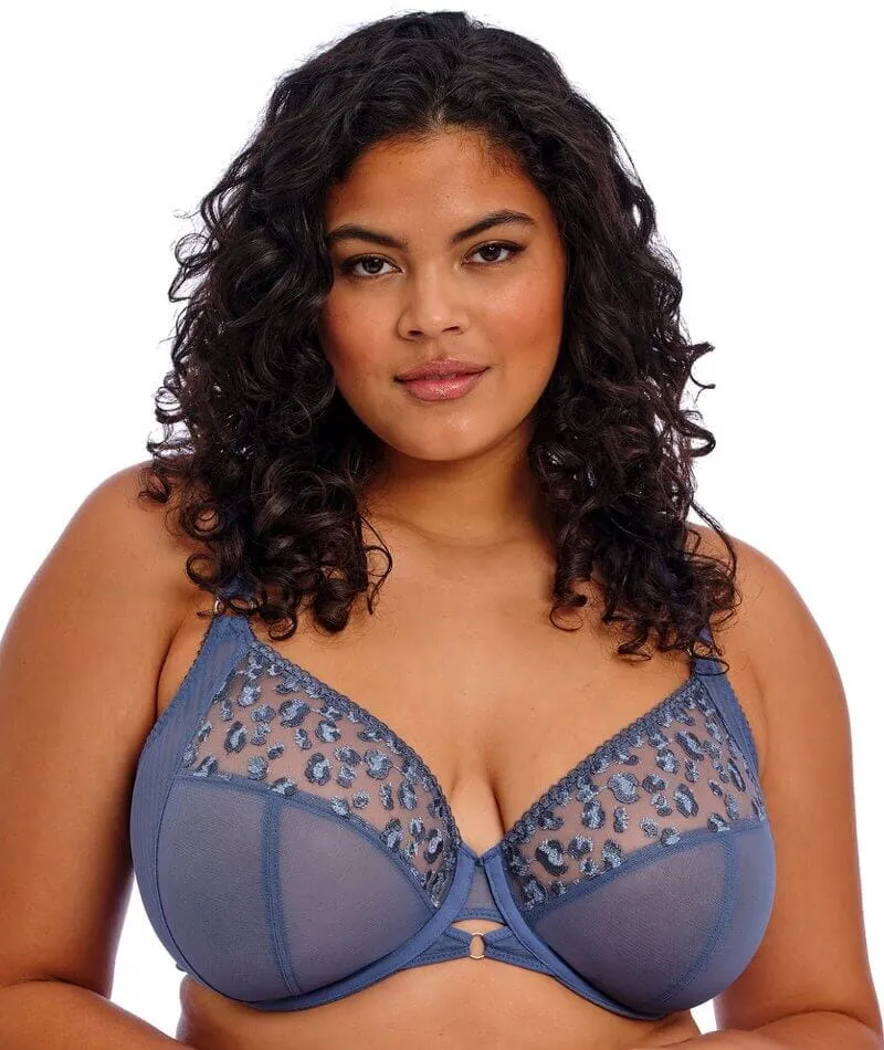 Elomi Namrah Underwired Bandless Plunge Bra - Stonewash
