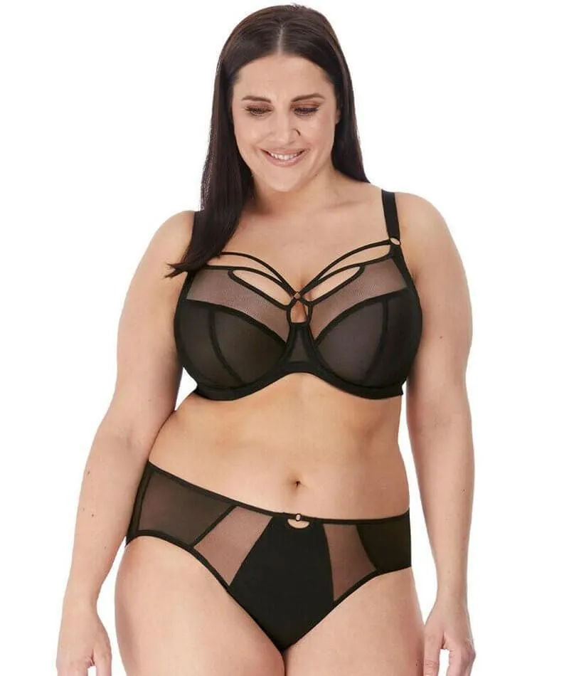 Elomi Sachi Underwired Plunge Bra - Black