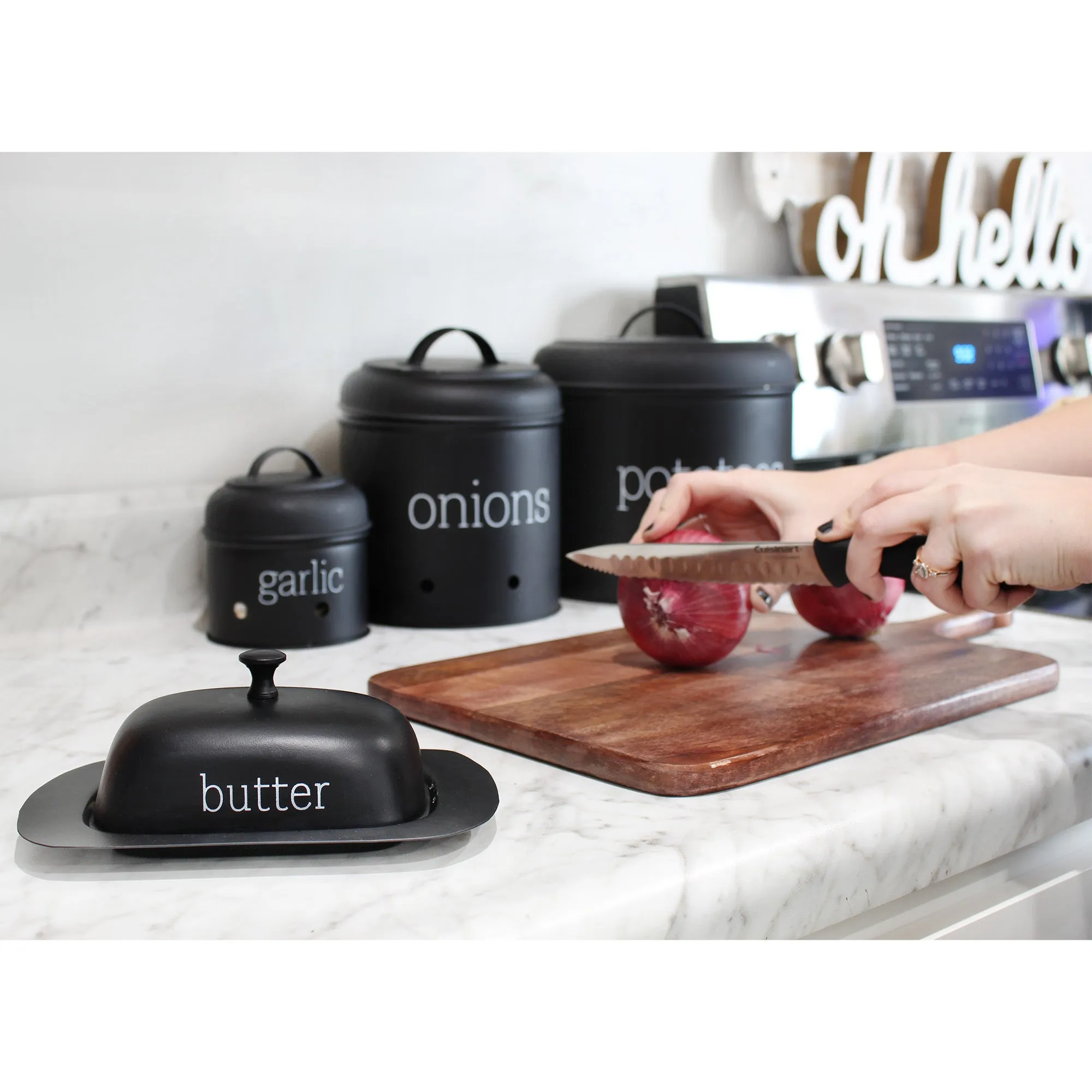 Enamelware Black Butter Dish (Large, Case of 30)