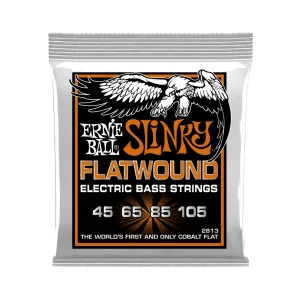 Ernie Ball Hybrid Slinky Flatwound Electric Bass Strings, 45-105