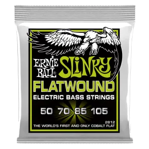 Ernie Ball Regular Slinky Flatwound Electric Bass Strings, 50-105 Gauge