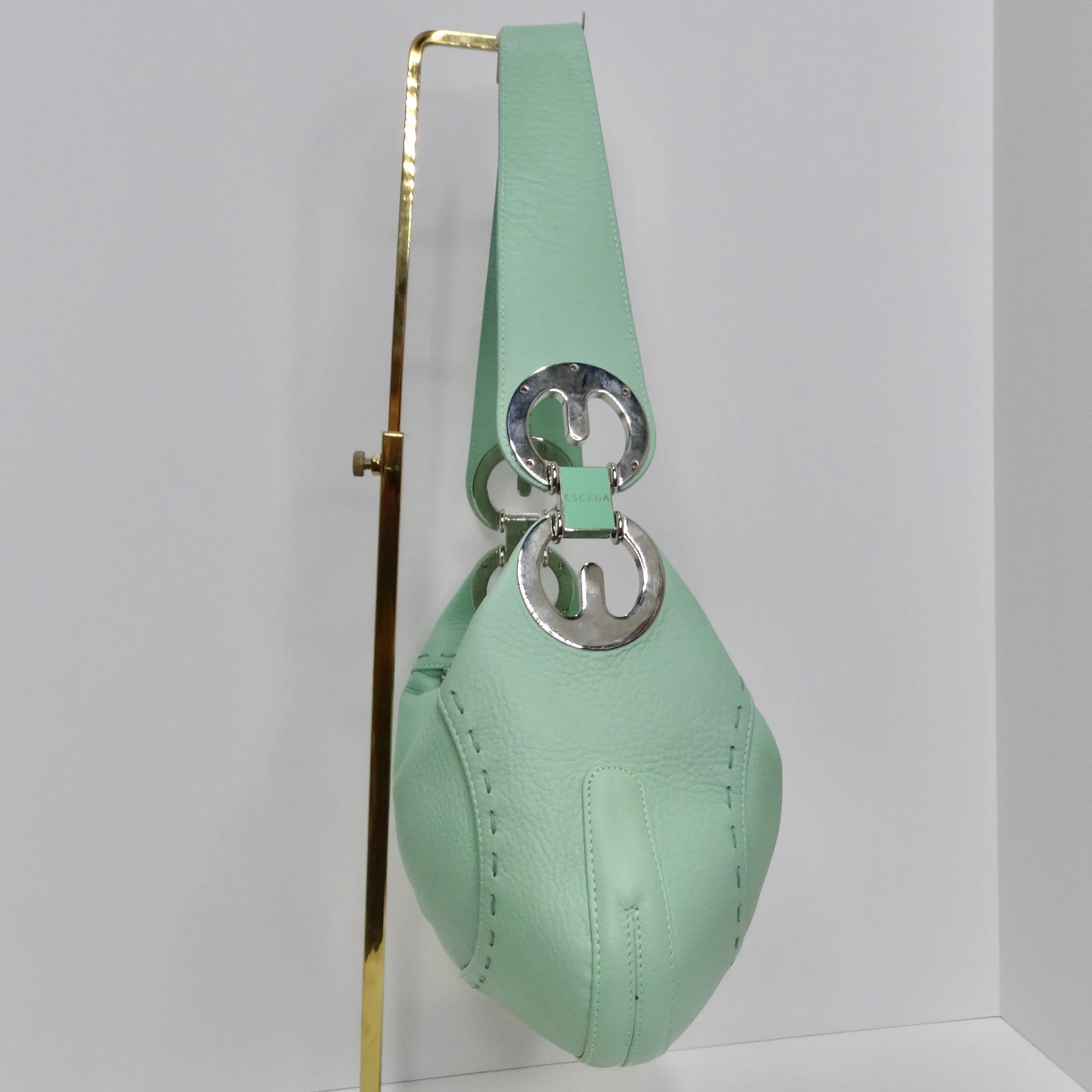 Escada Y2K Eluna Purse Mint Blue Handbag