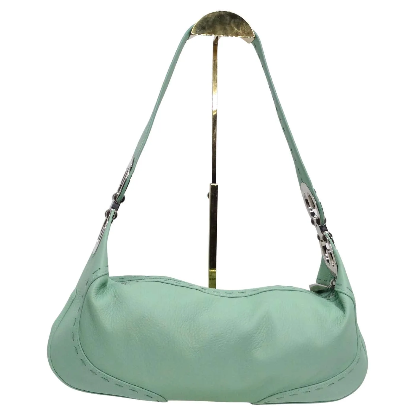 Escada Y2K Eluna Purse Mint Blue Handbag