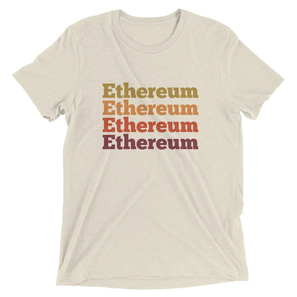 Ethereum 70s Retro Design - Crypto Tee Shirt