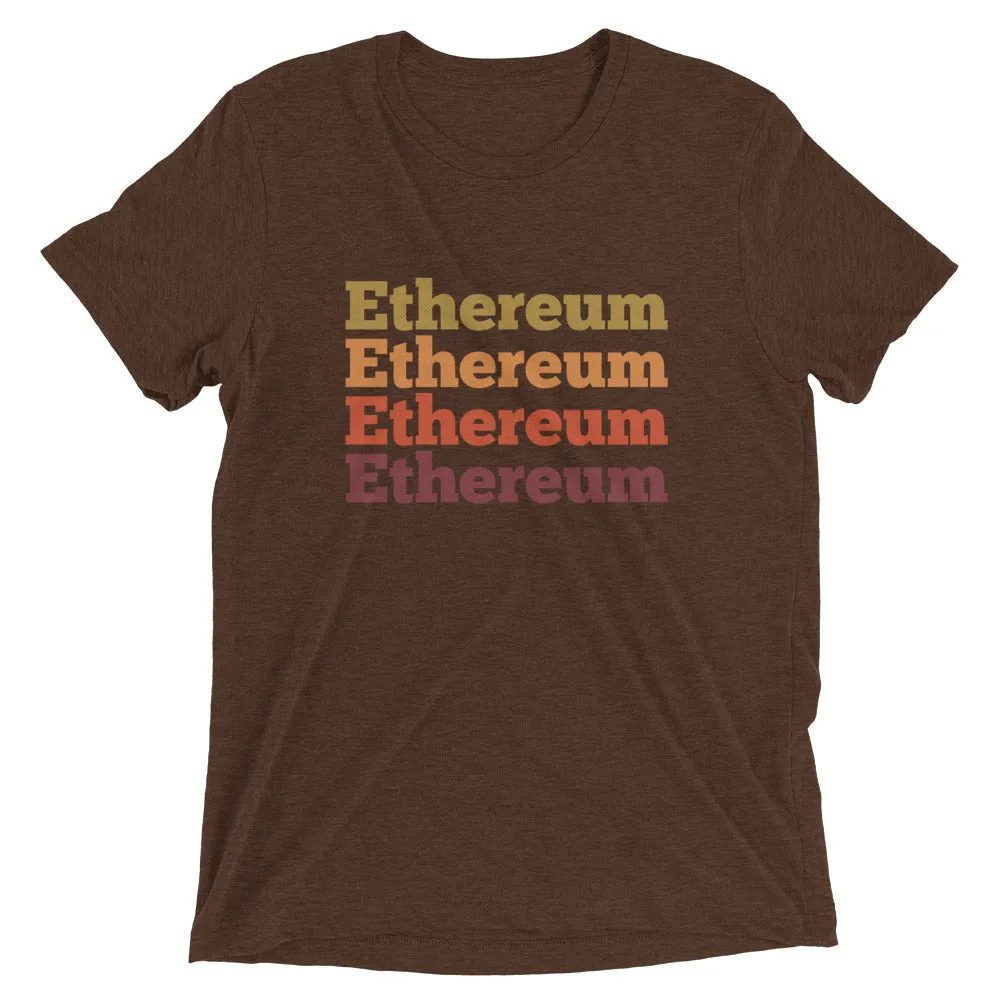 Ethereum 70s Retro Design - Crypto Tee Shirt