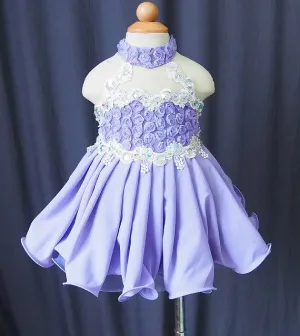 Exquisite Lace Toddler/Infant/Little Girl Baby Doll Pageant Dress with Bowknot
