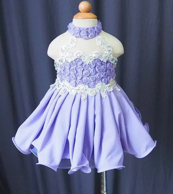 Exquisite Lace Toddler/Infant/Little Girl Baby Doll Pageant Dress with Bowknot