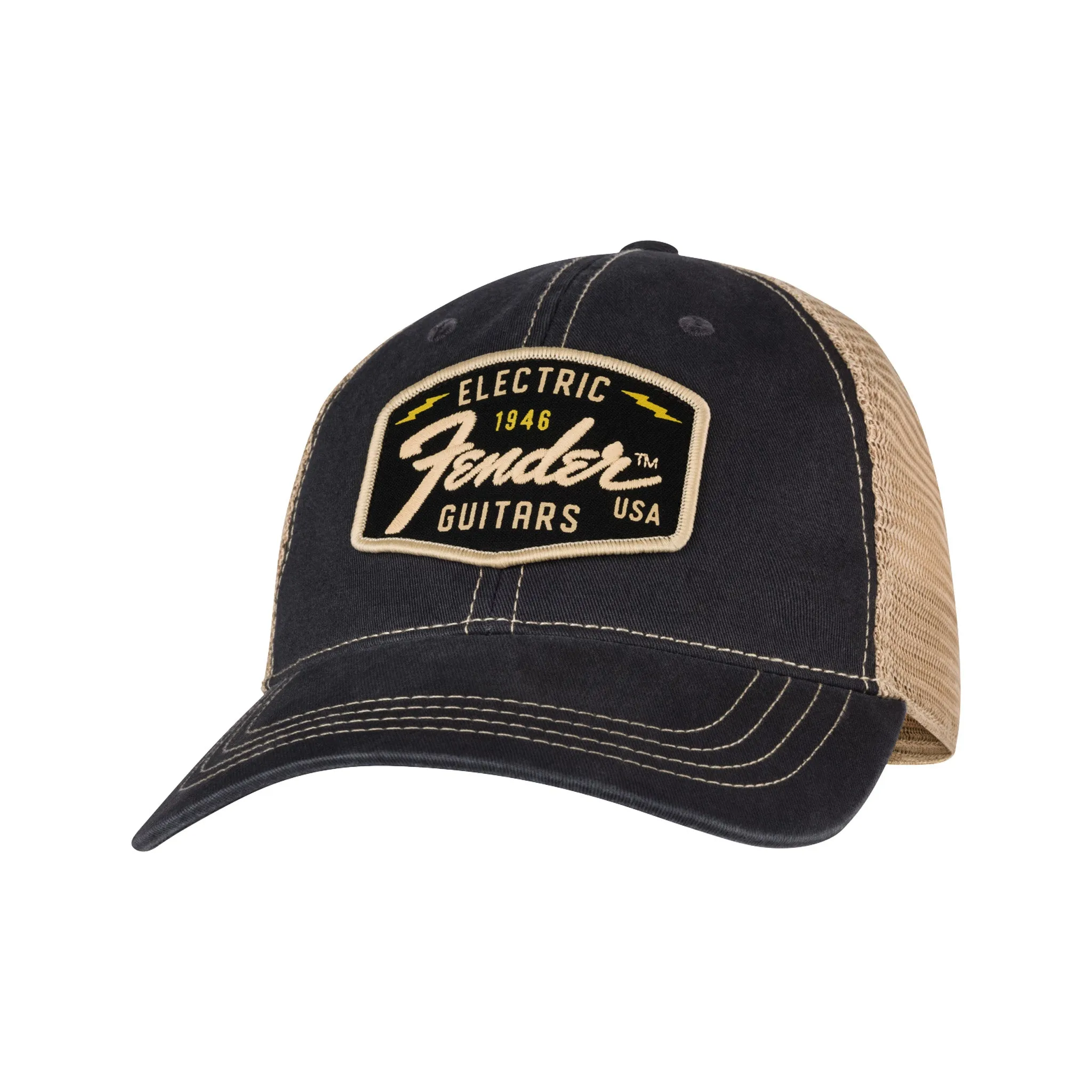 Fender Transition Logo Patch Hat, Black/Stone