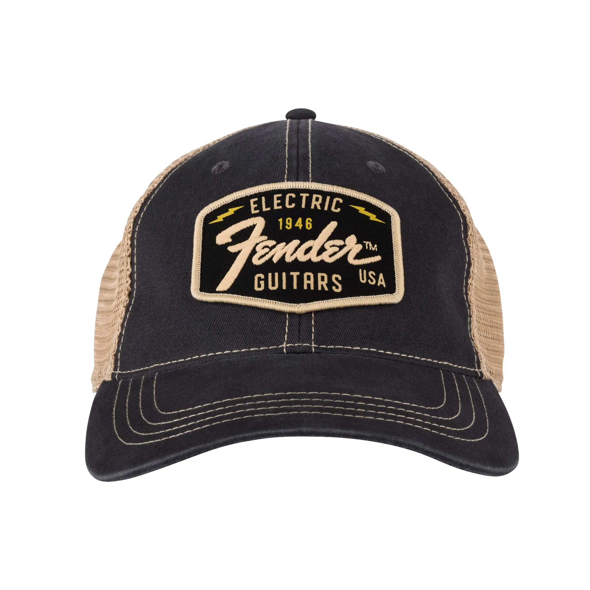 Fender Transition Logo Patch Hat, Black/Stone