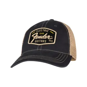 Fender Transition Logo Patch Hat, Black/Stone